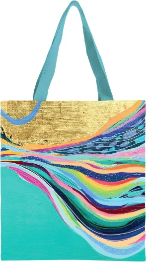 RainCaper Canvas Tote Bag for Women | Magnetic Closure & Open Interior Pocket | Holds Laptops, Magazines, Sunglasses, Books