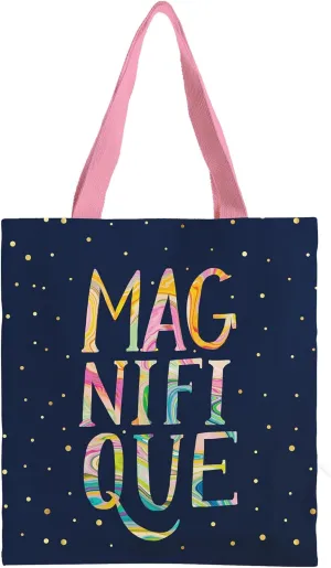 RainCaper Canvas Tote Bag for Women | Magnetic Closure & Open Interior Pocket | Holds Laptops, Magazines, Sunglasses, Books