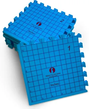 Red Suricata Blocking Mats for Knitting - Extra Thick Blocking Boards - Perfectly Aligned Grid - Bonus Storage Bag - 50 T pins – Knitting Kit Accessories, Crochet Supplies (Inches Grid)