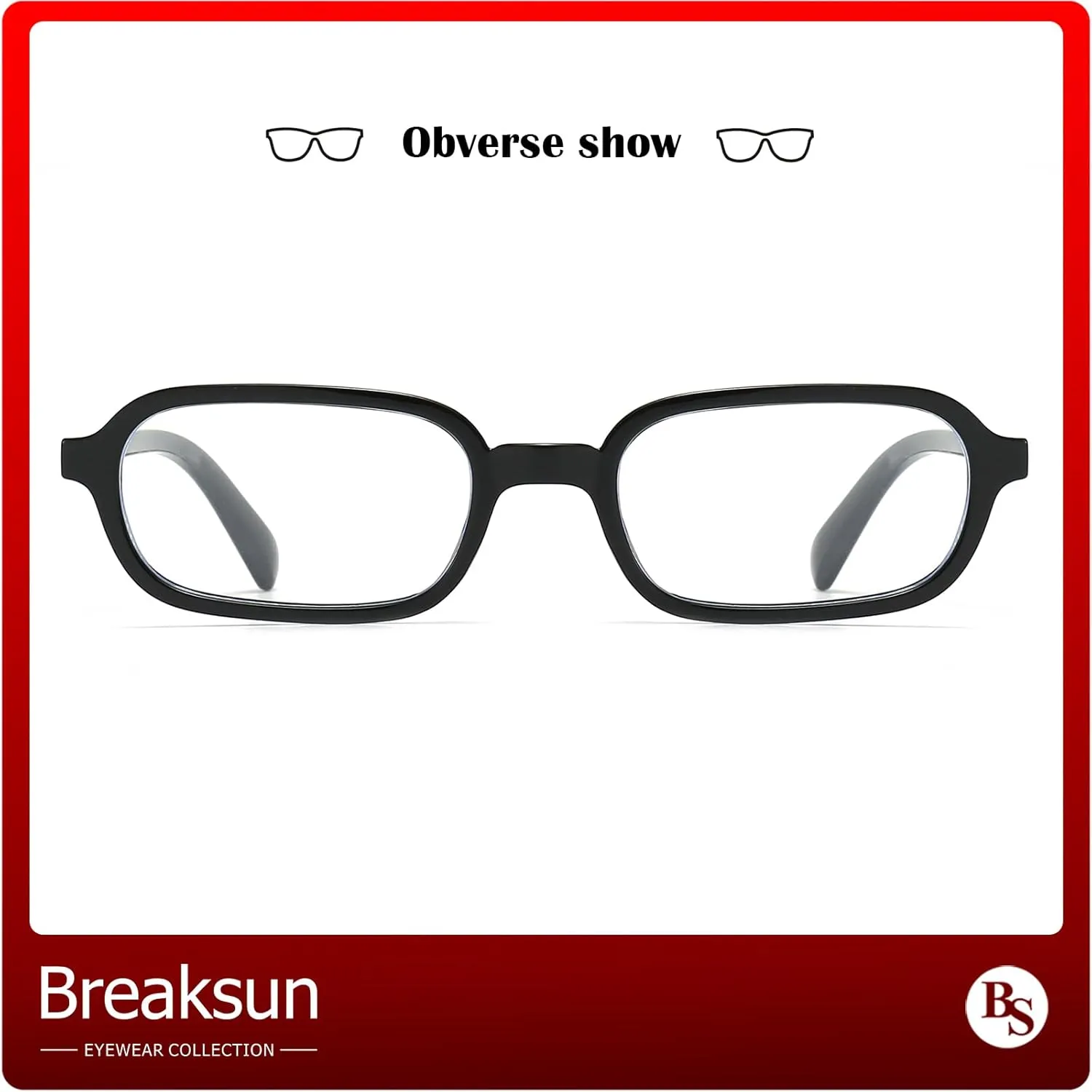 Retro Rectangle Glasses for Women Men Small Square Blue Light Blocking Glasses Vintage Eyeglasses