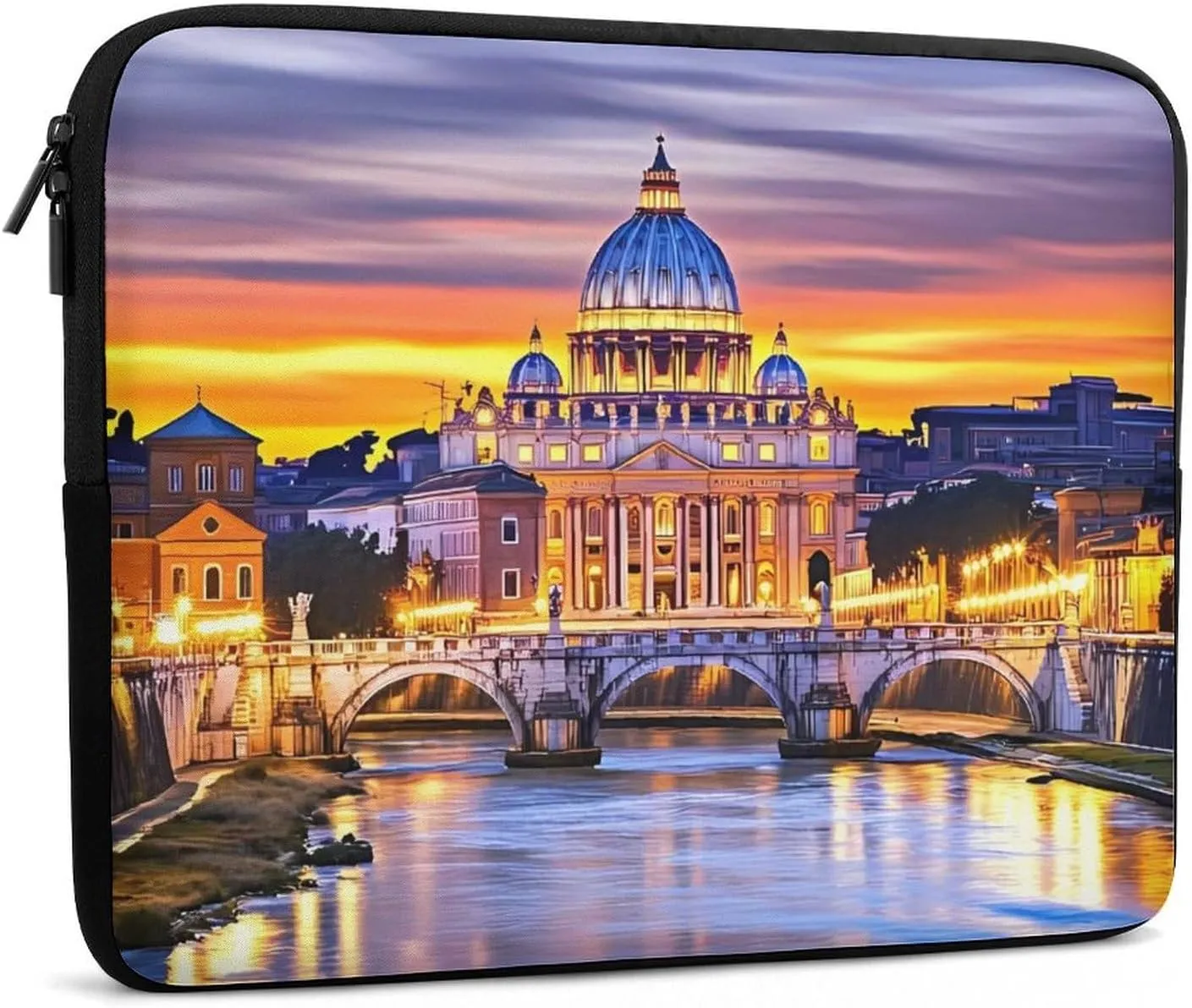 Rome Italy Laptop Case Sleeve Bag 13inch Durable Shockproof Protective Computer Carrying Cover Briefcase
