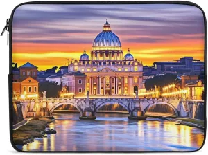 Rome Italy Laptop Case Sleeve Bag 13inch Durable Shockproof Protective Computer Carrying Cover Briefcase