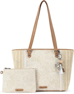 Sakroots Meadow Straw Tote