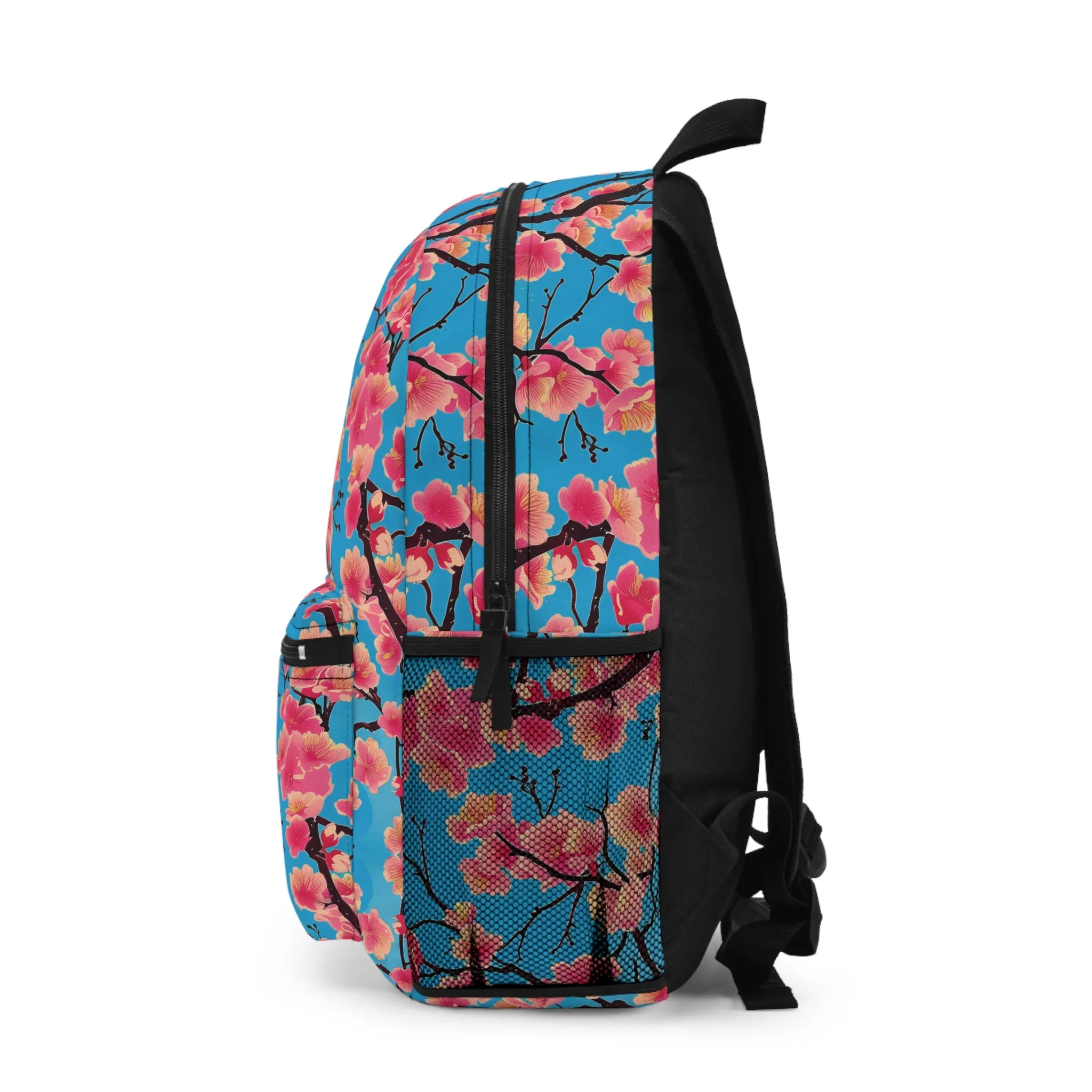 Sakura Blossoms Vibrant Pattern Backpacks For Men Women Kids School Travel, Capacity School Backpacks
