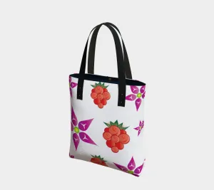 Salmonberry Flowers and Berries Tote