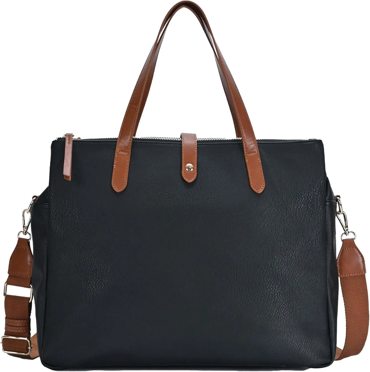 Sasha   Sofi Heather Tote | Triple Compartment Tote Bag for Women | Vegan Leather bag with crossbody strap |