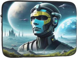 Science Fiction Future Prints Portable Laptop Sleeve Case - Shockproof Portable Laptop Sleeve Bag 17 inch for Men and Women Business Travel, Office Daily Use