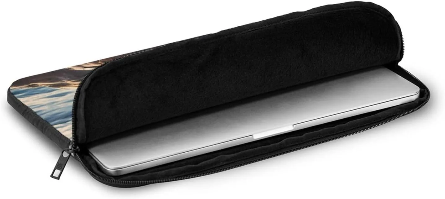 Sea Lion on The Rocks Pattern Shockproof Portable Laptop 15 inch Sleeve Bag for Men and Women - Ideal for Business Travel, School, and Daily Use
