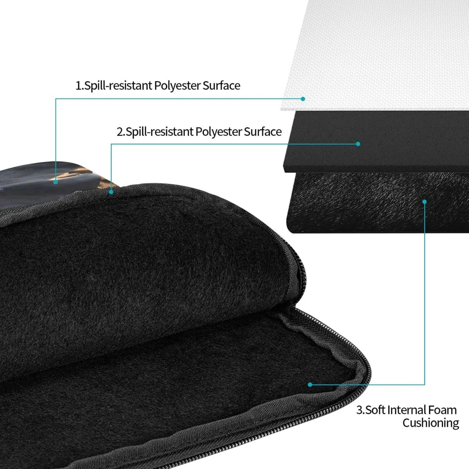 Sea Lion on The Rocks Pattern Shockproof Portable Laptop 15 inch Sleeve Bag for Men and Women - Ideal for Business Travel, School, and Daily Use
