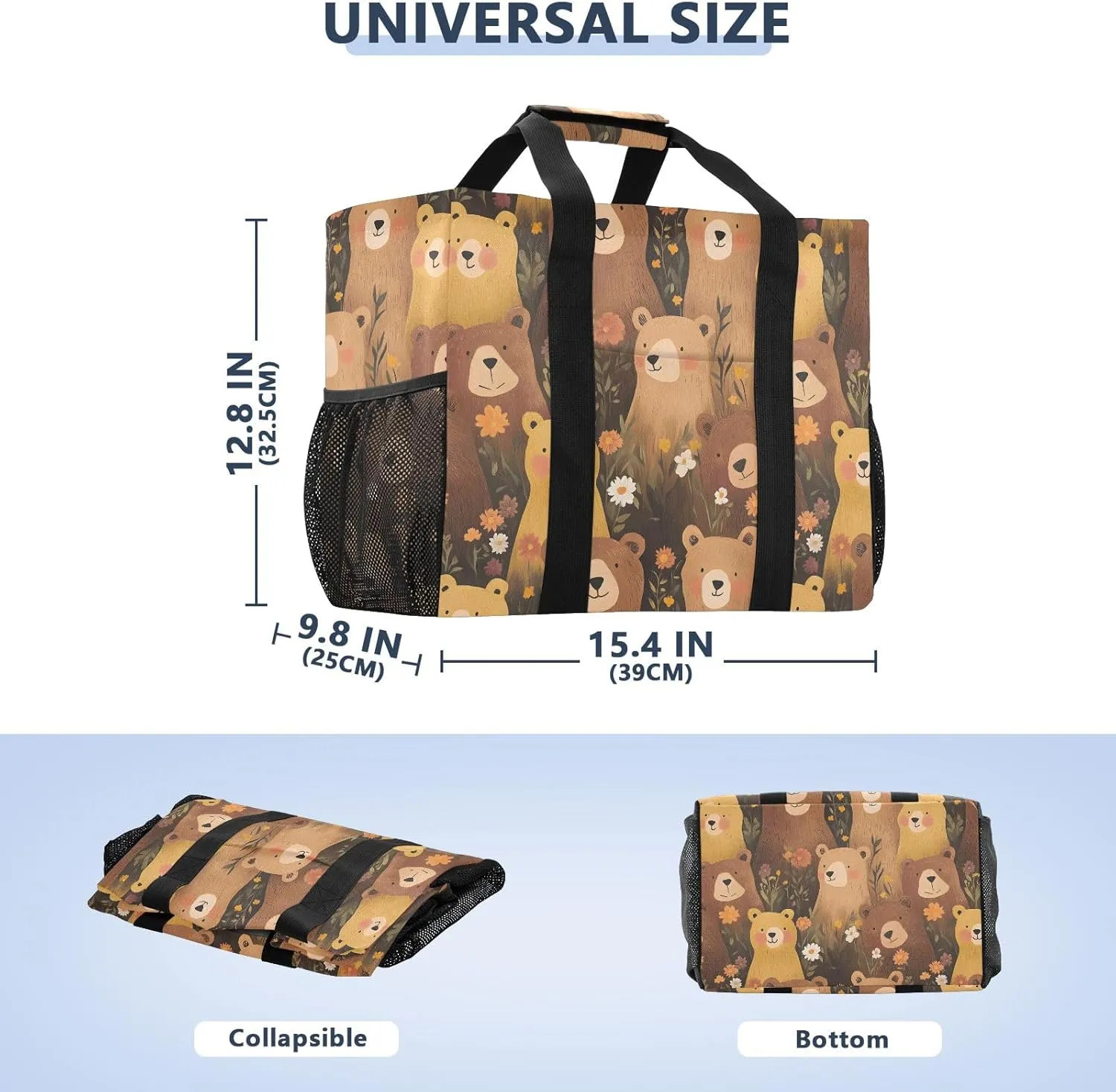 senya Women's Handbag Large Beach Tote Bag Zippered Handbag Quilted Shoulder Bag for Travel Work Gym