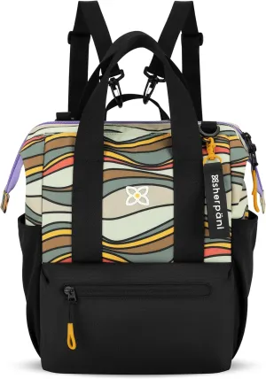 Sherpani Dispatch, Convertible Backpack, 3 in 1 Tote Bag, Women Crossbody Bag, Cross Body Purse, 14L Travel Backpack, Travel Gifts for Mothers Day 2025, RFID Protection, Fits 13” Laptop (Ventura '73)