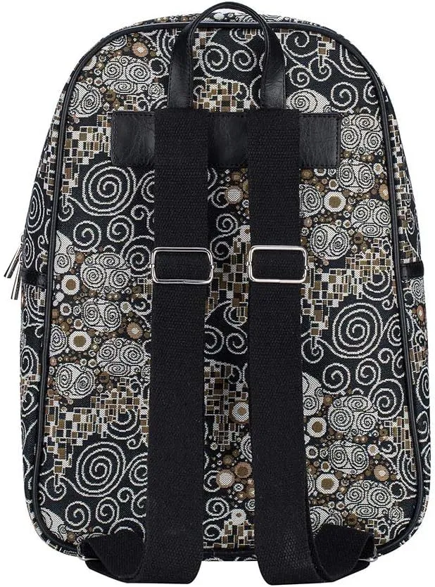 Signare Tapestry Backpack for Women Computer Rucksack Knapsack bookbags for women In Gustav Klimt The Kiss (BKPK-KISS)