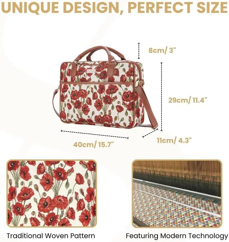 Signare Tapestry Laptop bag Computer Messenger bag Briefcase for Women