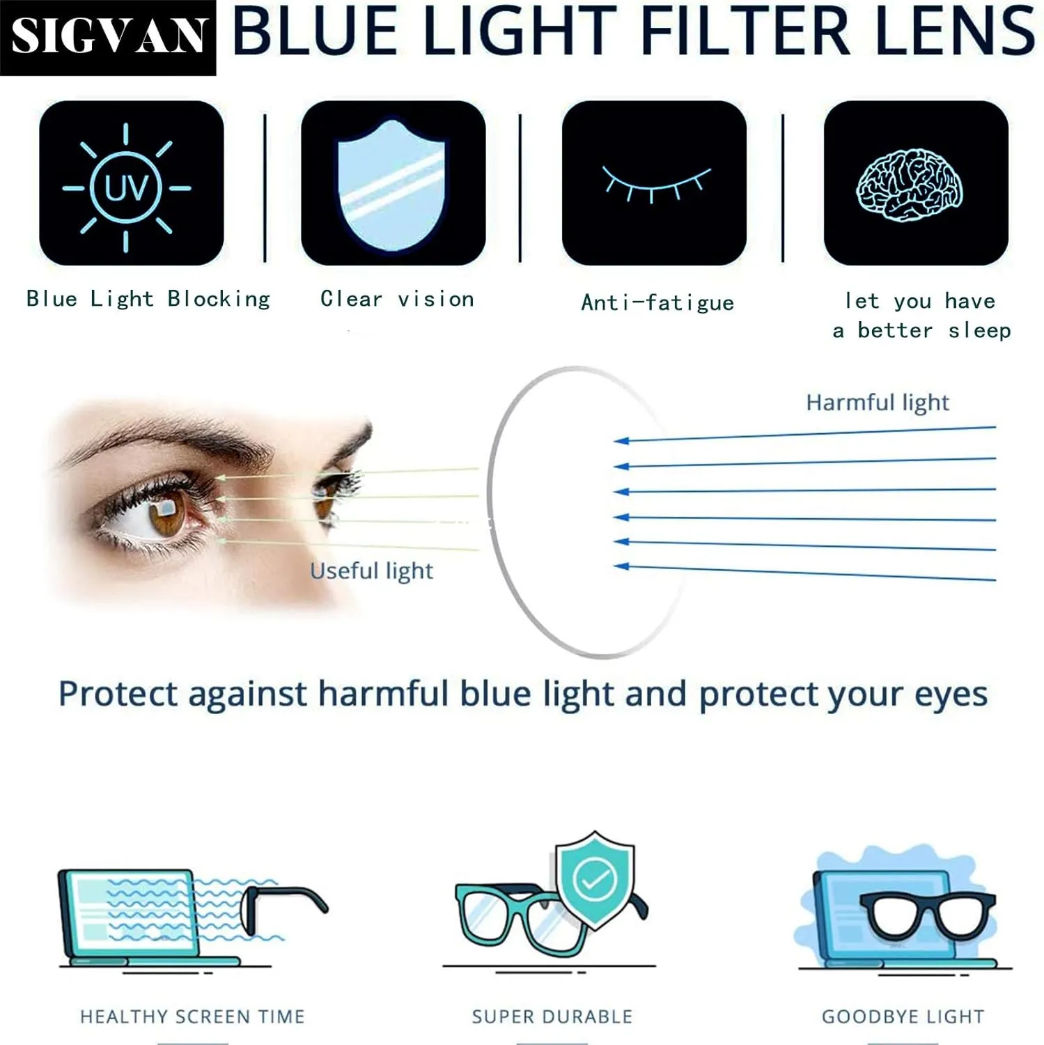 SIGVAN Ladies Reading Glasses Blue Light Blocking Spring Hinge Fashion Pattern Print Eyeglasses for Women