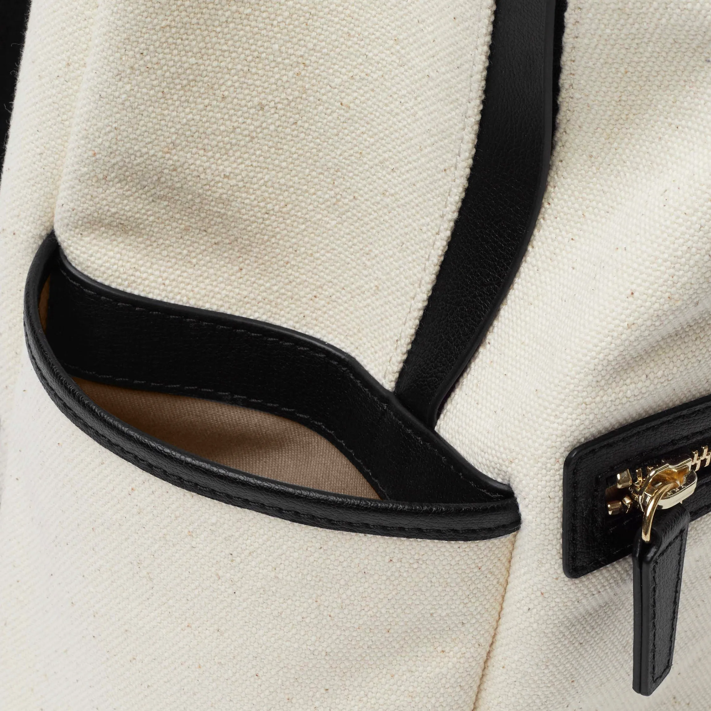 Sloan Backpack in Canvas Natural Canvas/Black