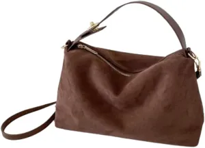 Slouchy Suede Cloud Crescent Shoulder Bag Women Slouchy Hobo Satchels Crossbody Phone Purse Top-handle Travel Tote Handbag