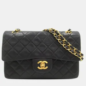 Small Classic Lambskin Double Flap