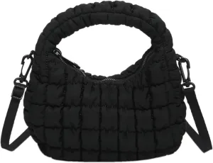Small Puffer Quilted Shoulder Purse Women 2025 Crossbody Bag Bubble Mini Tote Bag Nylon Handbag Pad Soft Handbag