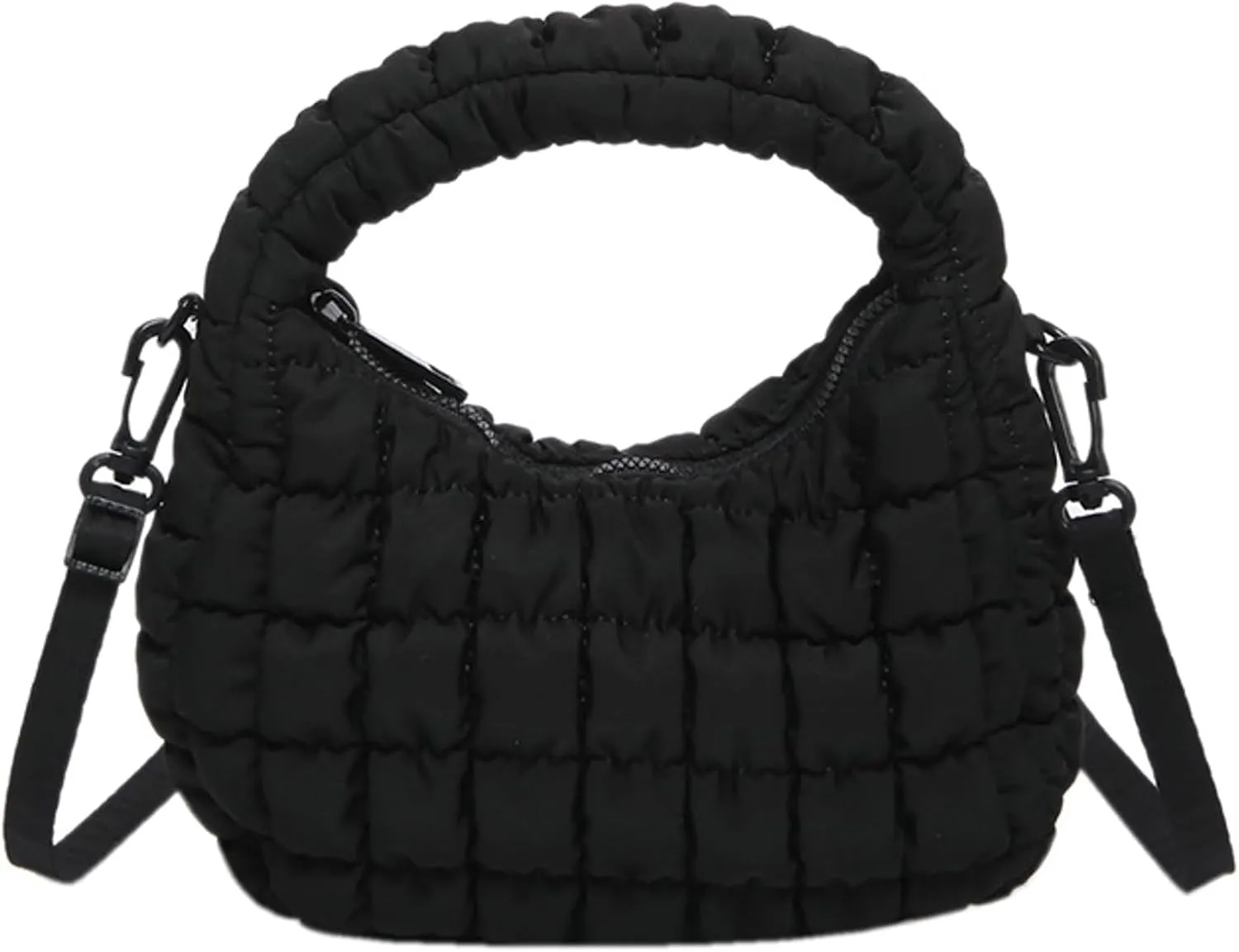 Small Puffer Quilted Shoulder Purse Women 2025 Crossbody Bag Bubble Mini Tote Bag Nylon Handbag Pad Soft Handbag