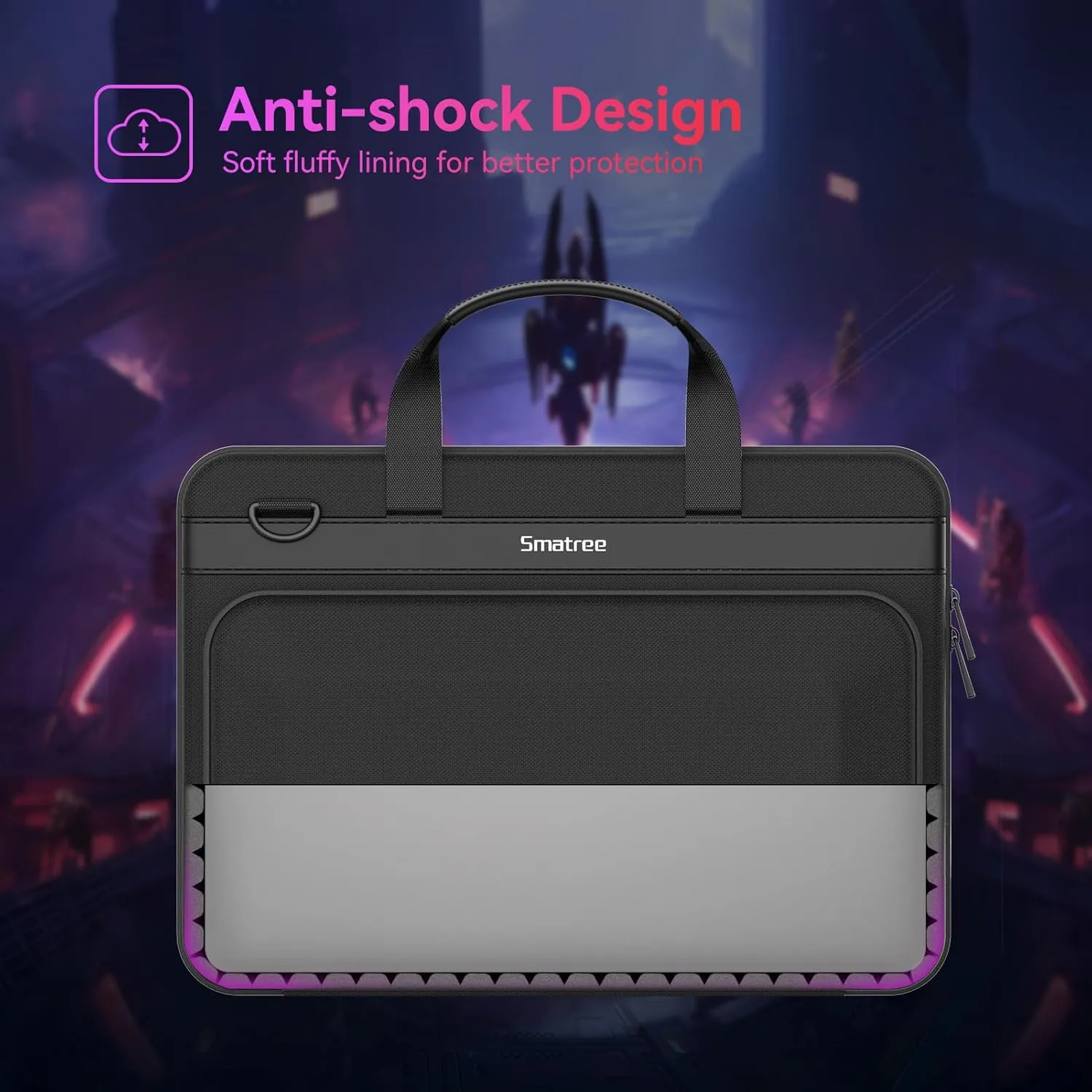 Smatree 15.6inch Heavy Duty Hard Case for MSI ALPHA 15 A3DD/A4DEK,Delta A5EFK,Stealth GS66/A13VF/B12UE,Cyborg AI A1V/A12VF,Bravo 15,Katana A17/A15 AI,GF65/GF63 Thin, Thin 15/A15, MSI Pulse 17 (A800)