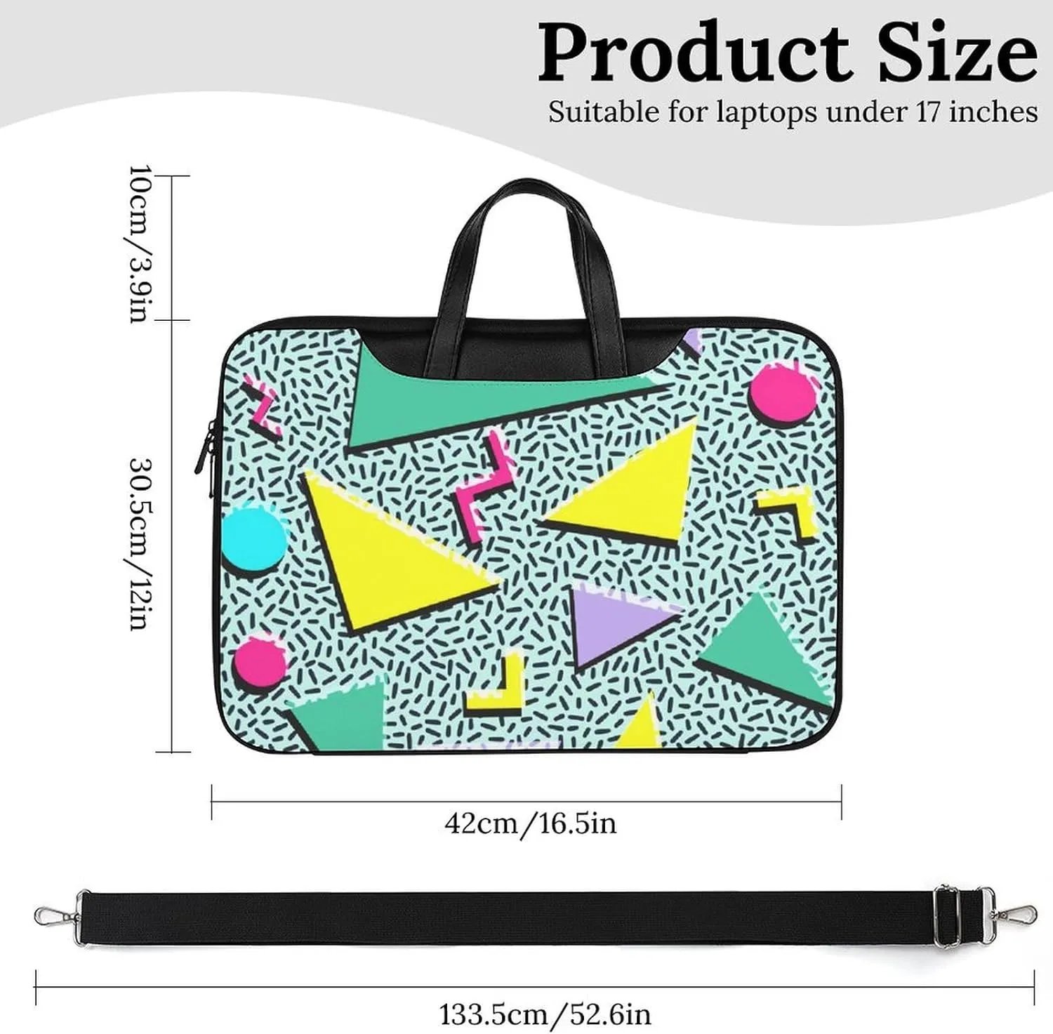 Southwest Canyons Diamon Portable Leather Laptop Bag