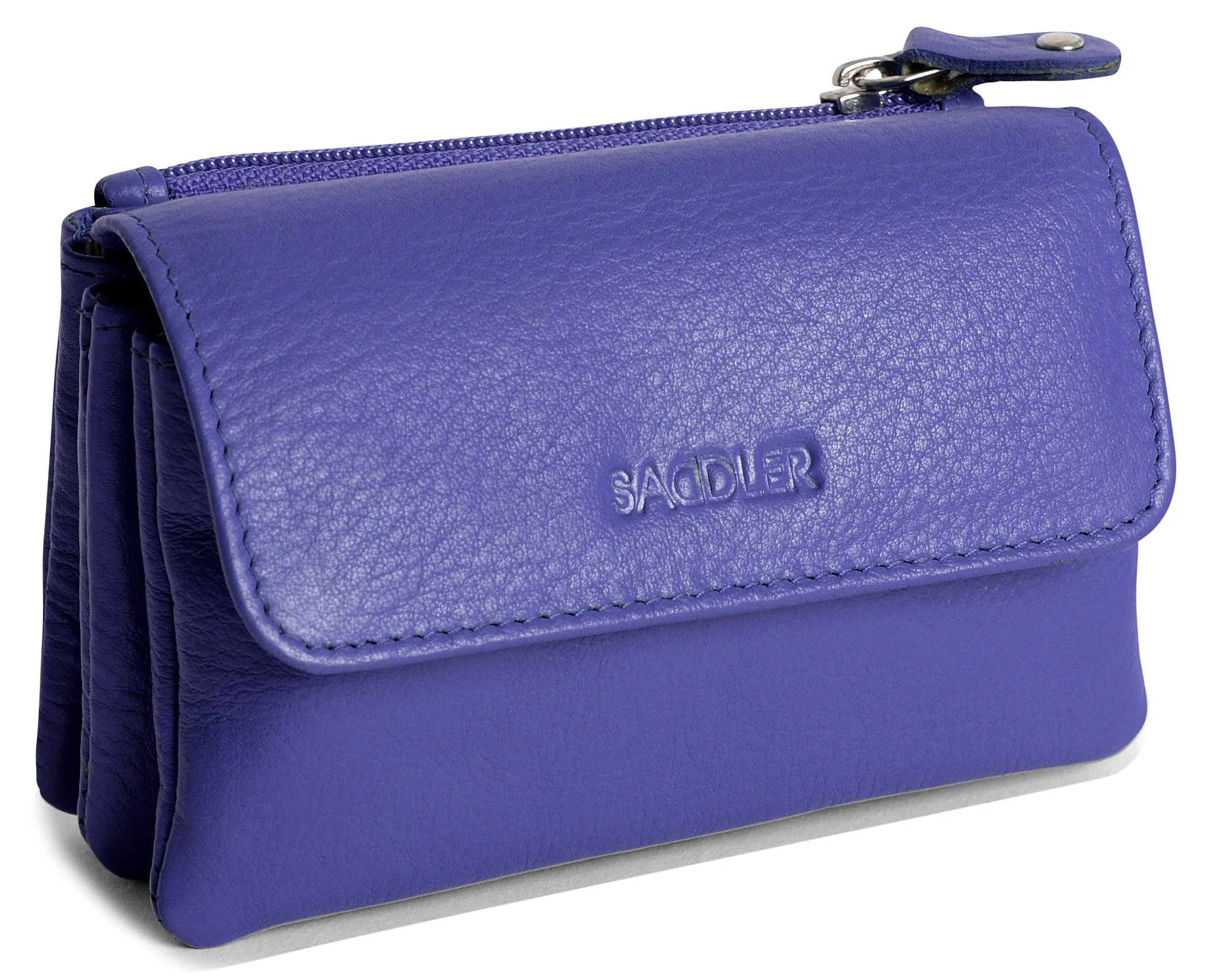 Spacious Leather Purse "Lily" – Handmade by Saddler | RFID Protected & Gift Boxed | Triple Gusset Design for Cards, Coins & Keys
