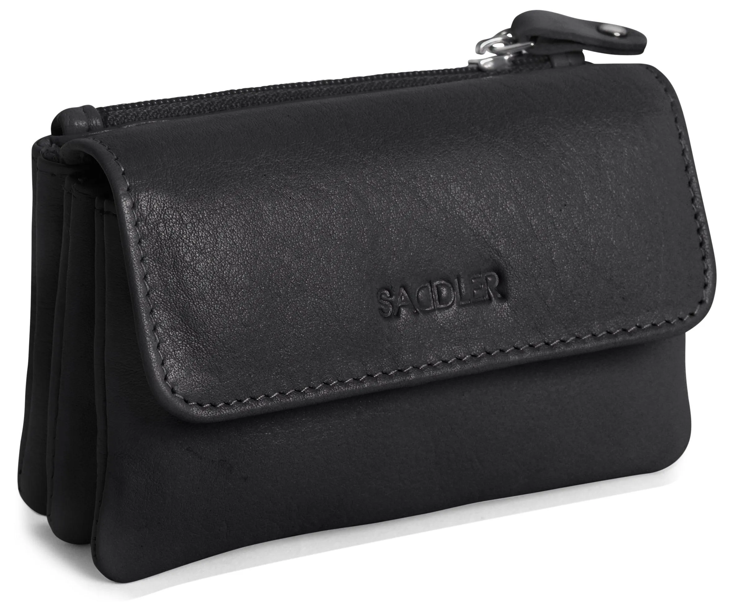 Spacious Leather Purse "Lily" – Handmade by Saddler | RFID Protected & Gift Boxed | Triple Gusset Design for Cards, Coins & Keys