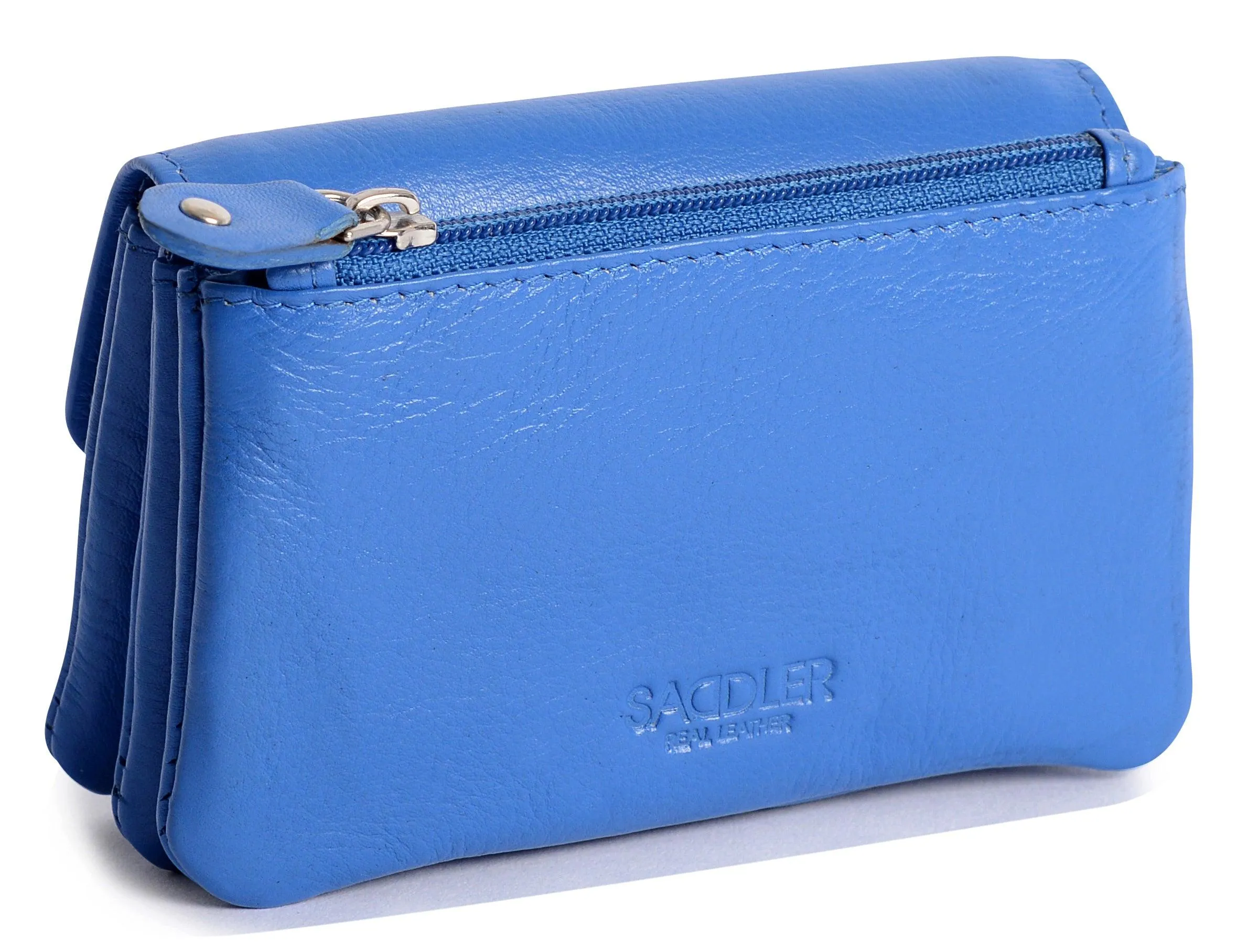 Spacious Leather Purse "Lily" – Handmade by Saddler | RFID Protected & Gift Boxed | Triple Gusset Design for Cards, Coins & Keys
