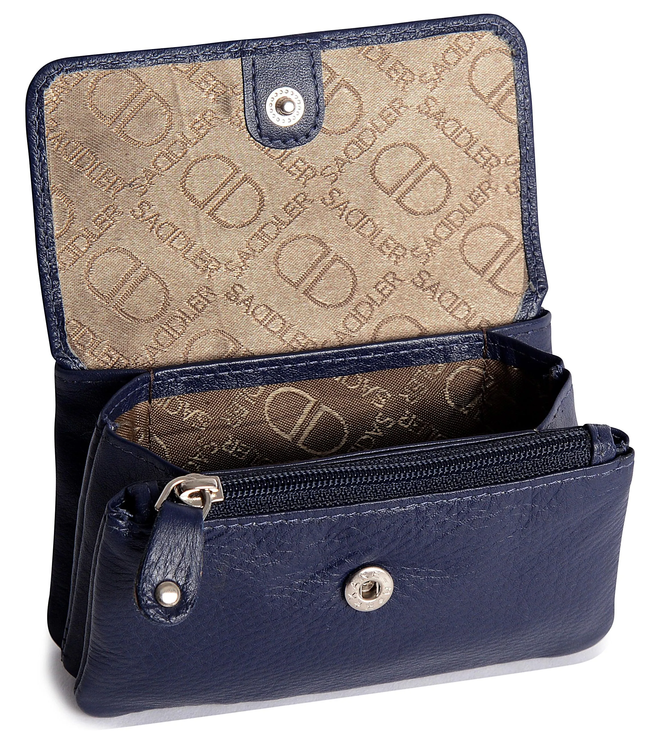 Spacious Leather Purse "Lily" – Handmade by Saddler | RFID Protected & Gift Boxed | Triple Gusset Design for Cards, Coins & Keys