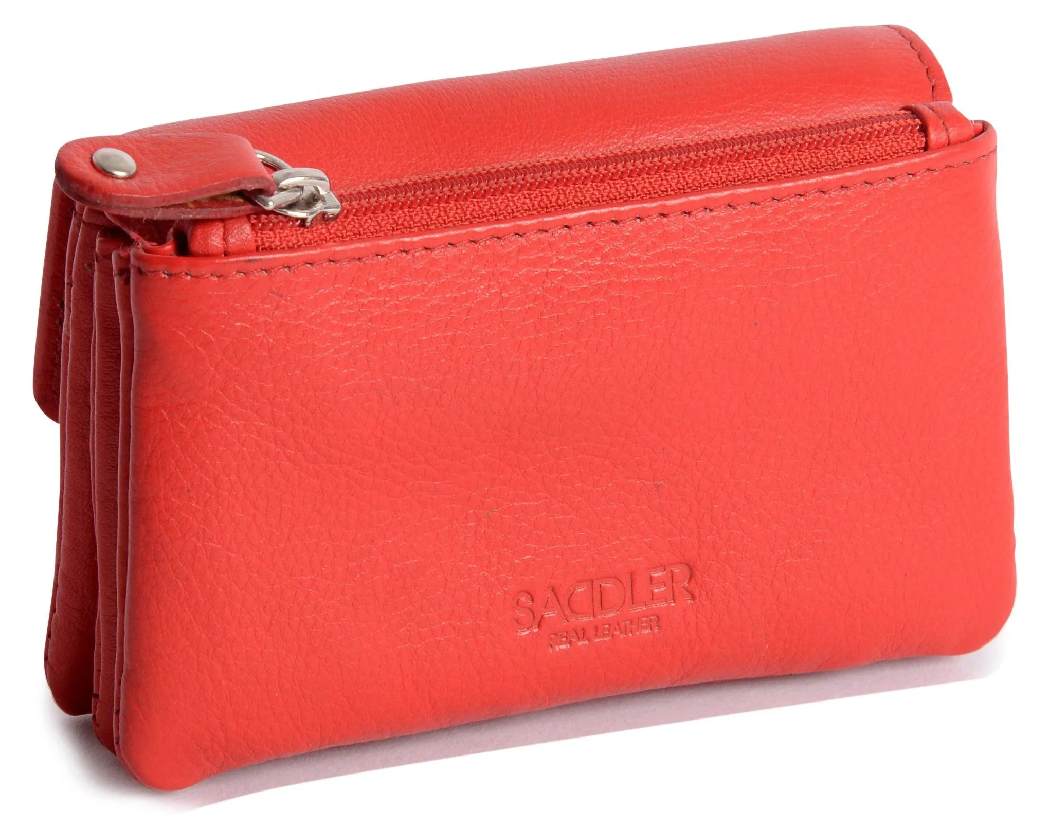 Spacious Leather Purse "Lily" – Handmade by Saddler | RFID Protected & Gift Boxed | Triple Gusset Design for Cards, Coins & Keys