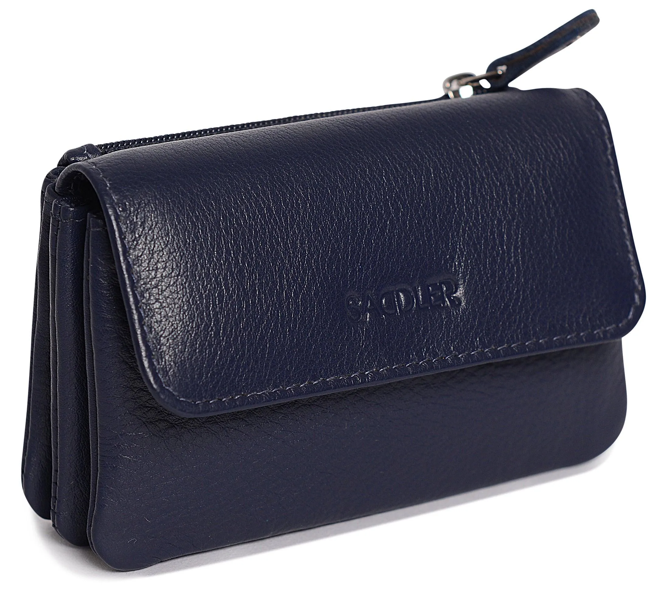 Spacious Leather Purse "Lily" – Handmade by Saddler | RFID Protected & Gift Boxed | Triple Gusset Design for Cards, Coins & Keys