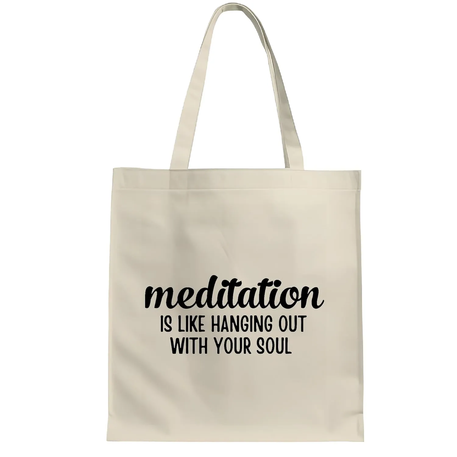 Spiritual and Meditation Gift Ideas for Naturalists White Multicolor Canvas Tote Bag