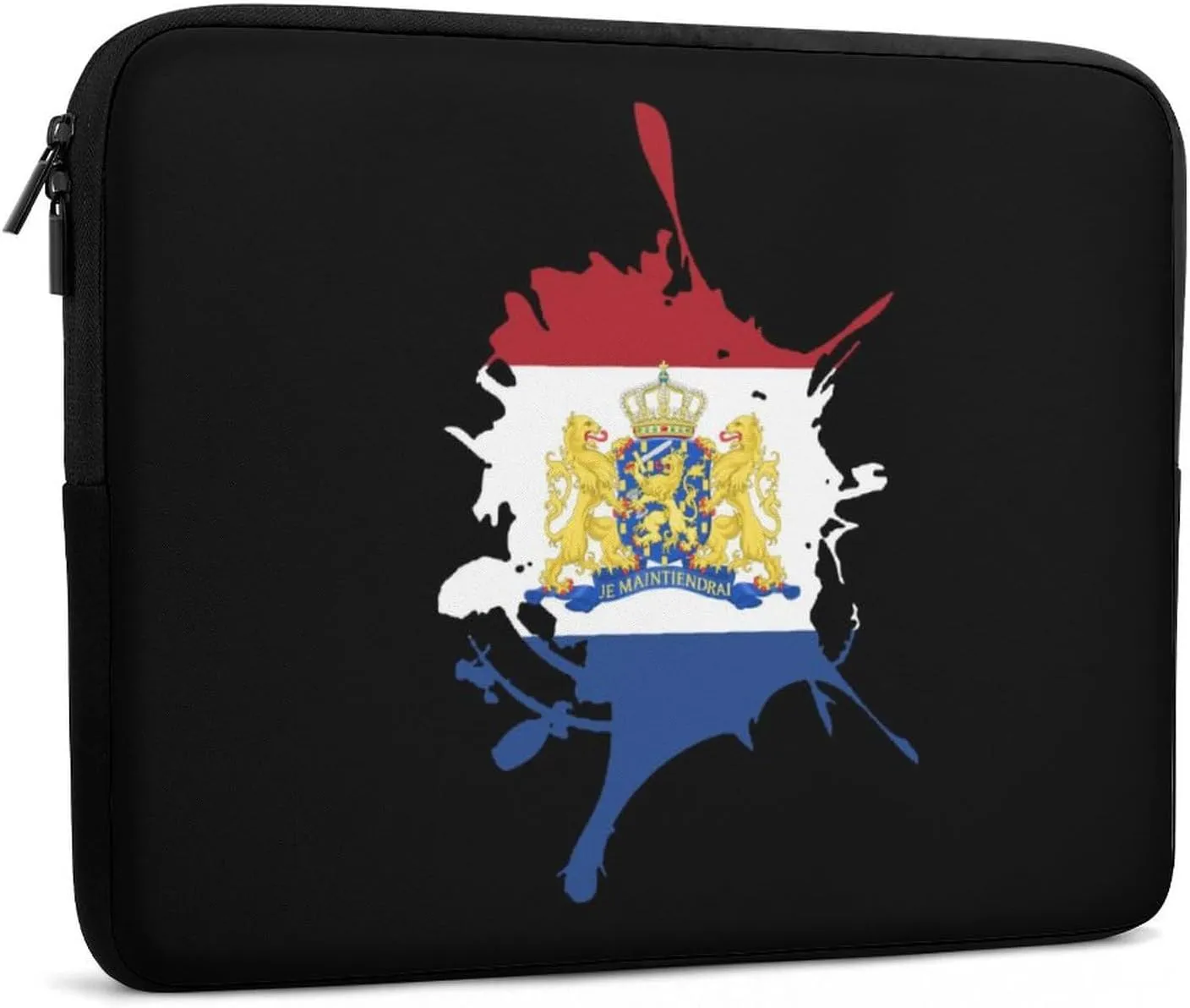 Splash Dutch Flag Laptop Sleeve 13/15 Inch Durable Briefcase Cover Shockproof Protective Case Handbags Portable Laptop Bag