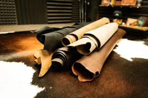Springfield Leather Company Earth Tone Oil Tan Side One Full Leather Side Approximately 18 to 24 Square Feet
