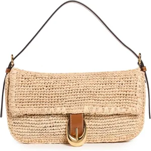 STAUD Women's Harlow Raffia Shoulder Bag