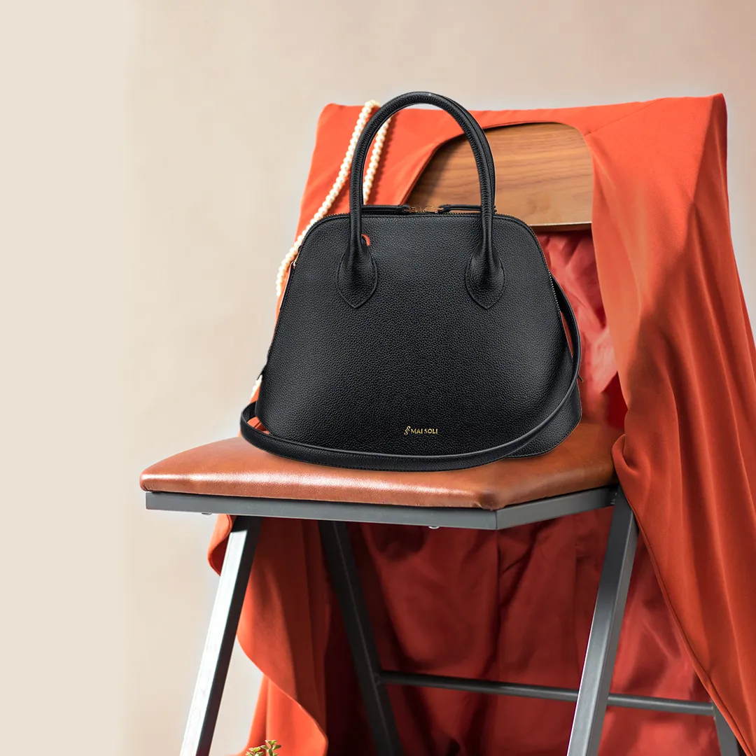 Stella Satchel Bag - Black