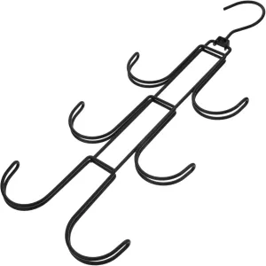 STOBAZA Rotating Folding Wardrobe Rack Belt Holder for Closet Purse Holder Multi Hook Hanger Handbag Rack Foldable Hangers for Travel