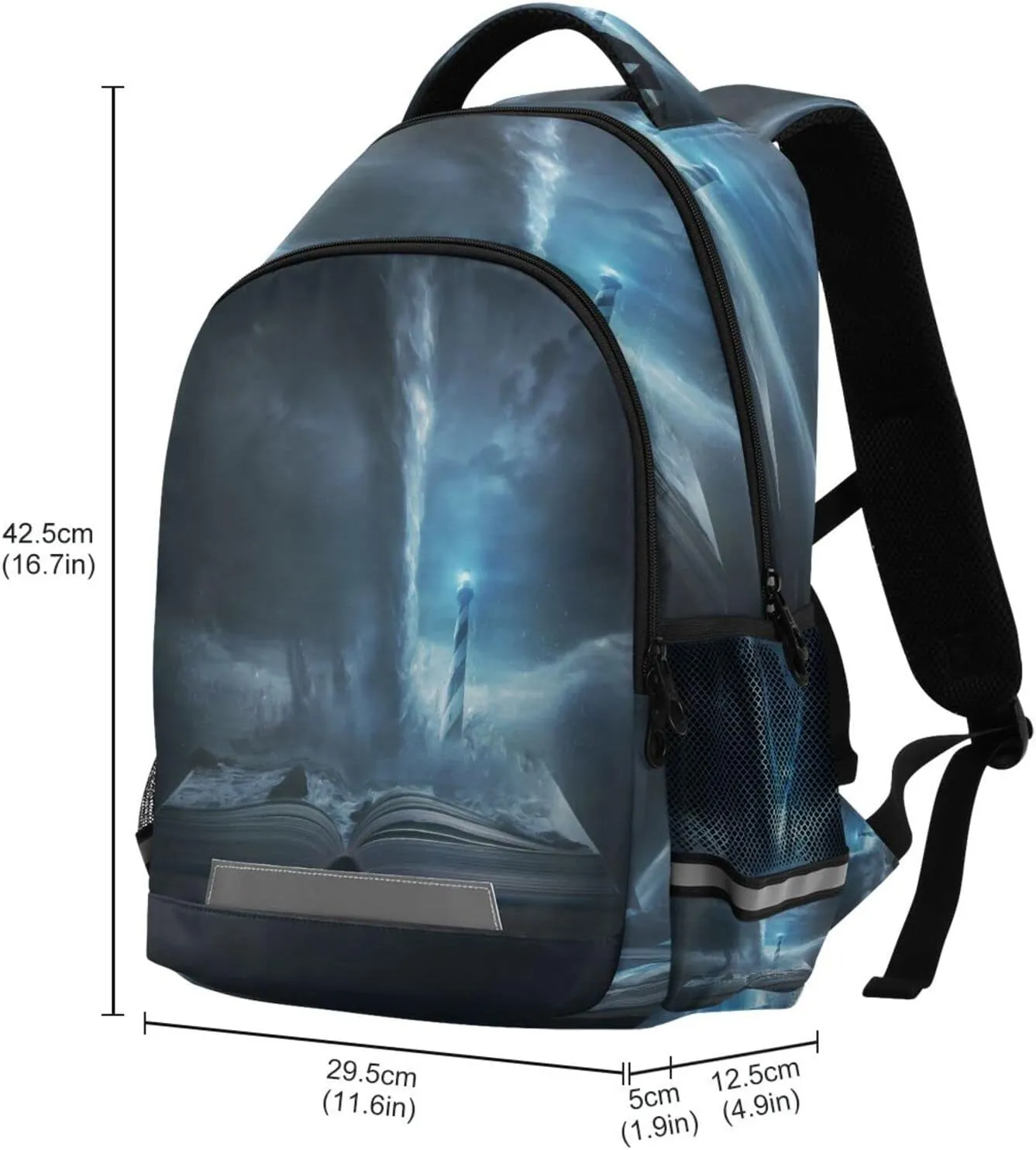 Storm and Tornado Backpack for Girls Kids Boys School Bookbags, Student Laptop Backpack Carrying Bag Casual Lightweight Travel Sports Day Packs
