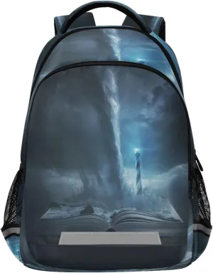 Storm and Tornado Backpack for Girls Kids Boys School Bookbags, Student Laptop Backpack Carrying Bag Casual Lightweight Travel Sports Day Packs