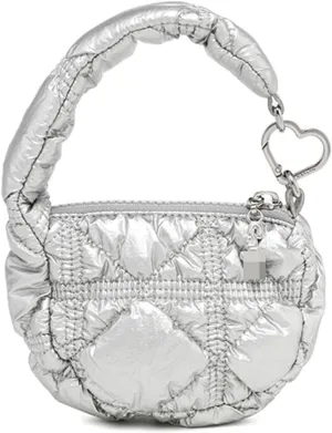 Super Mini Quilted Bag Puffer Wristlet Clutch Purse Nylon Padded Women's Handbags Evening Bag Charm Lipstick bag