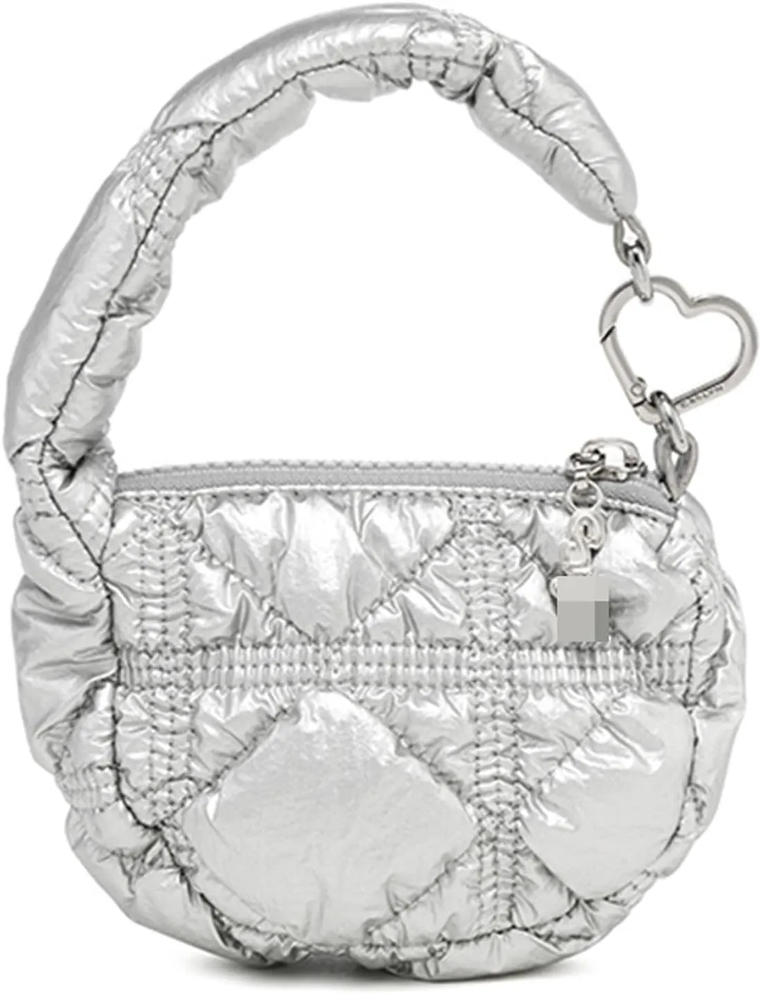 Super Mini Quilted Bag Puffer Wristlet Clutch Purse Nylon Padded Women's Handbags Evening Bag Charm Lipstick bag