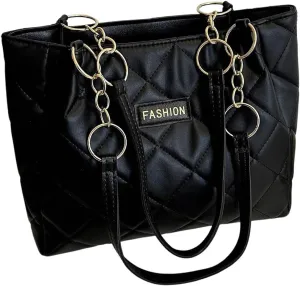 SweatyRocks Women's Quilted Tote Bag Top Handle Travel Shopping Shoulder Handbags