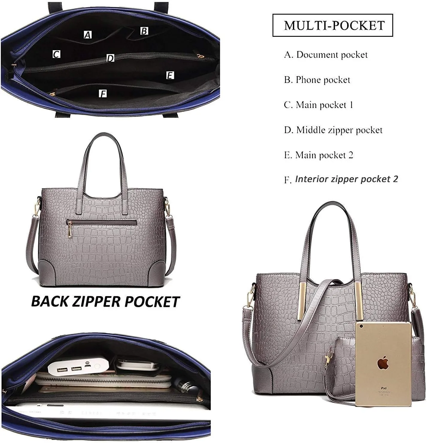 SYKT Purses and Handbags for Womens Satchel Shoulder Tote Bags Wallets