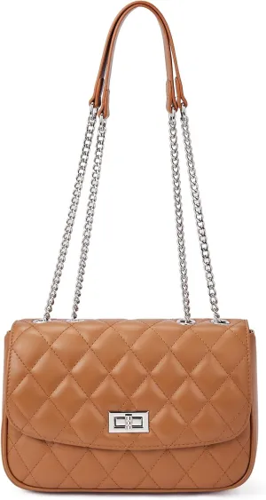 Telena Shoulder Bag for Women Vegan Leather Women's Shoulder Purses Handbags with 2 Removable Strap Crossbody Bag Purses
