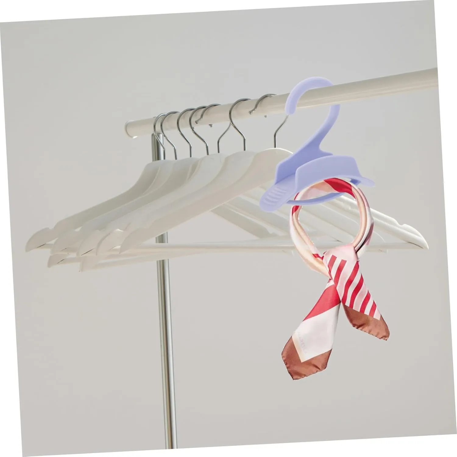 TENDYCOCO Hook Storage Hanger for Storage Hangers Storage Racks The Tote Bag Racks for Clothes Purses Coat Hanger Handbags Storage Shelves Tie Hanging Rack Tie Organizer for Closet Abs Blue