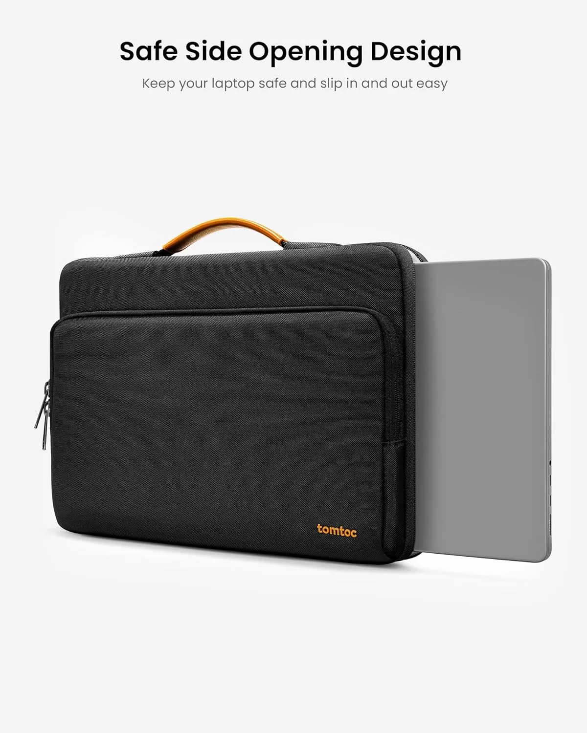 tomtoc 360 Protective Laptop Carrying Case for 15.6 Inch Lenovo, HP, ASUS, Dell, Acer Laptop Notebook Ultrabook, Water-Resistant Shockproof Carrying Case Bag with Accessory Pocket