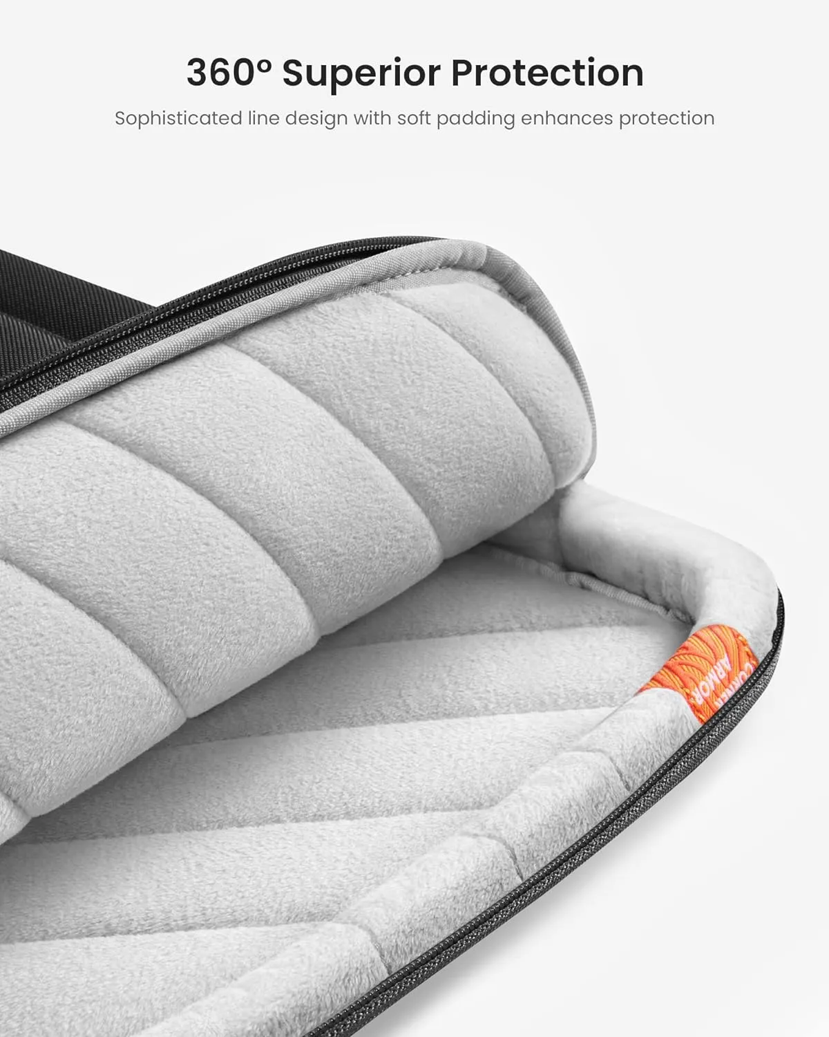 tomtoc 360 Protective Laptop Carrying Case for 15.6 Inch Lenovo, HP, ASUS, Dell, Acer Laptop Notebook Ultrabook, Water-Resistant Shockproof Carrying Case Bag with Accessory Pocket