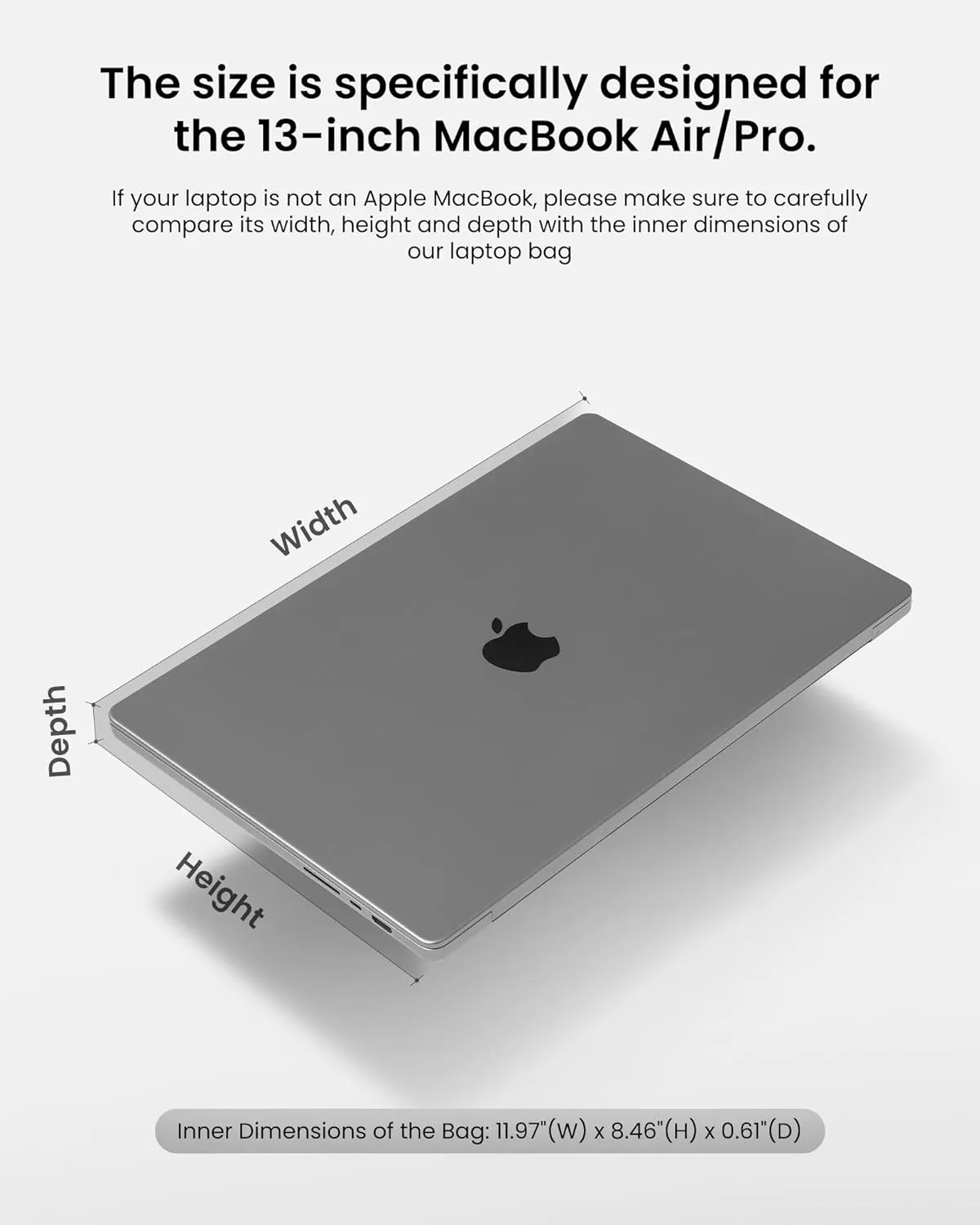 tomtoc 360 Protective Laptop Case for 13-inch New 2025 MacBook Air M4/A3240, M3/A3113, M2/A2681, M1/A2337, 13 In MacBook Pro M2/M1, 13-in Surface Pro 11th AI PC, Water-Resistant Carrying Bag