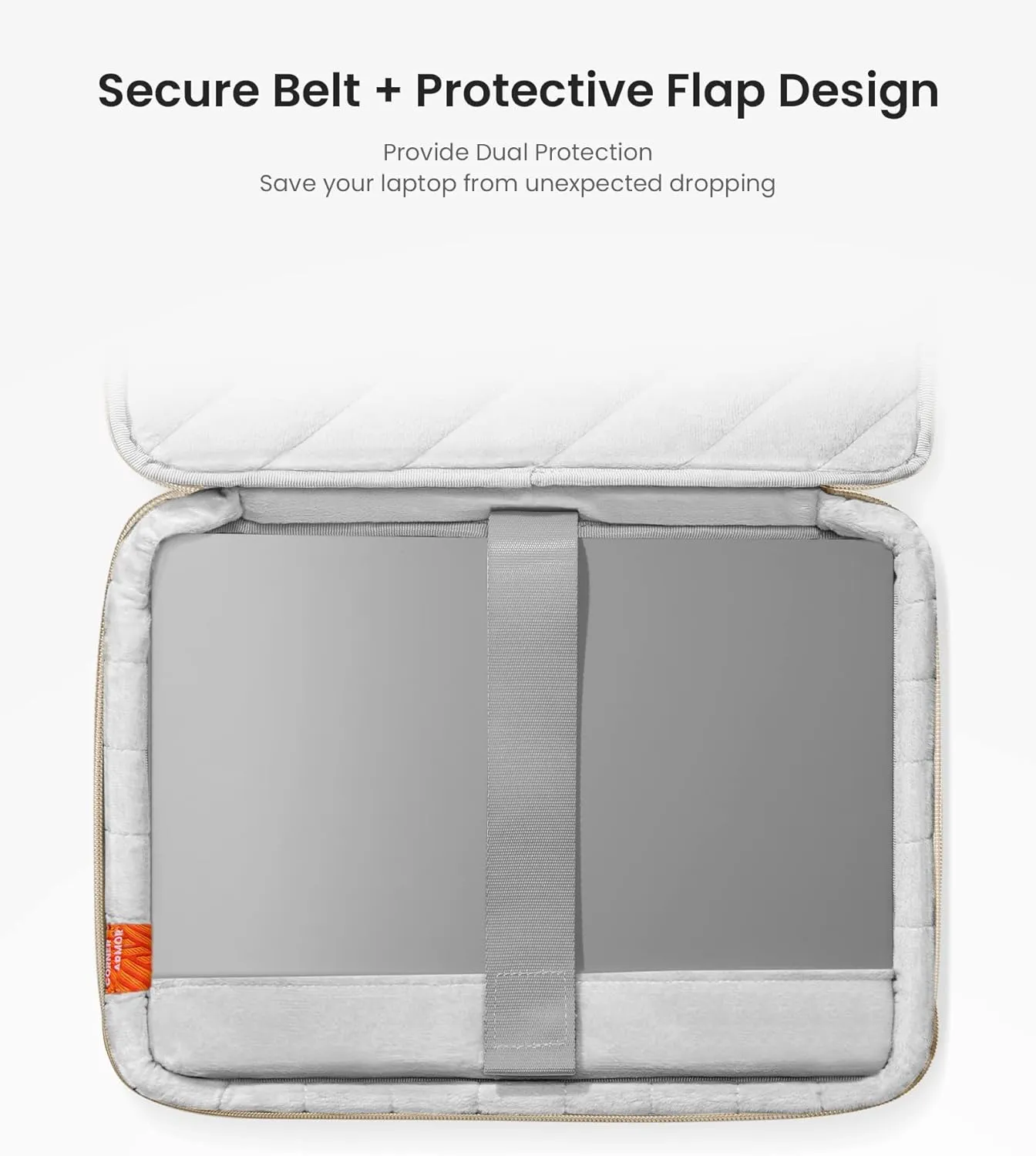 tomtoc 360 Protective Laptop Sleeve for 13-inch MacBook Air M3/A3113 2024, M2/A2681, M1/A2337, MacBook Pro M2/A2686, M1/A2338, Water-Resistant Accessory Case Bag for 13-inch iPad Pro M4/iPad Air M2