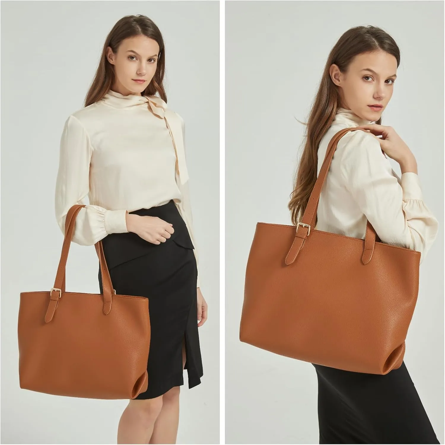 Tote Bag for Women Large Leather Work Bag Travel Shopping Shoulder Handbags 2025 Trendy